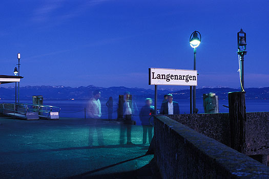 Langenargen - Landungssteg zur blauen Stunde