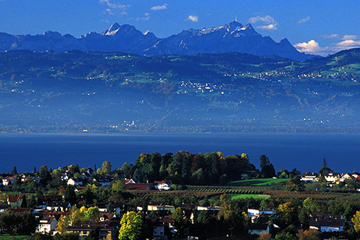 Lindau - Blick auf See und Säntis