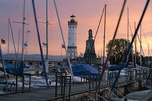 Lindau - Segelboote im Hafen
