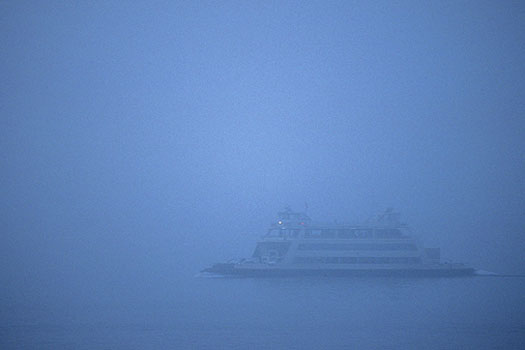 Meersburg - Fähre im Morgennebel