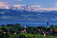 Kressbronn - Kirche, See und Säntis