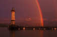 Lindau - Leuchtturm und Regenbogen