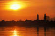 Lindau - Sonnenuntergang über der Insel