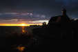 Wasserburg - Kirche bei Sonnenuntergang