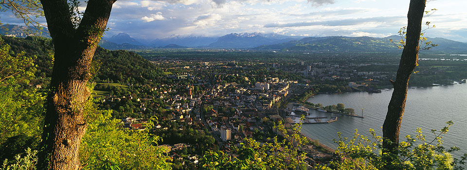 Bregenz - Blick von der Parzelle Haggen