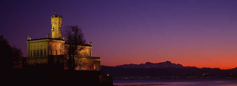 Langenargen - Schloss Montfort und Säntis