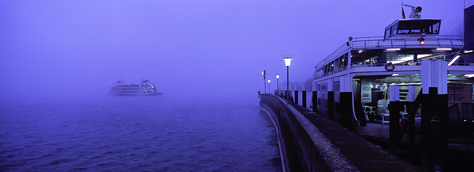 Meersburg - Fähre im Morgennebel