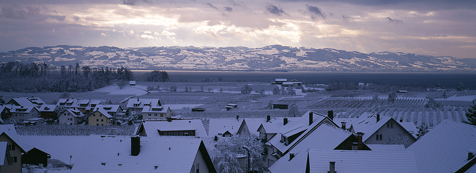 Wasserburg - Blick vom Antoniusberg im Winter