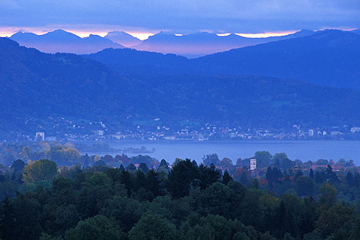 Lindau - Blick vom Diepoldsberg auf Bregenzer Bucht