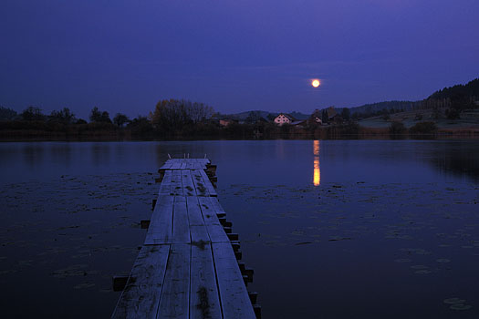 Muttelsee - Vollmonduntergang