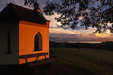 Weißensberg - Kapelle im Abendlicht
