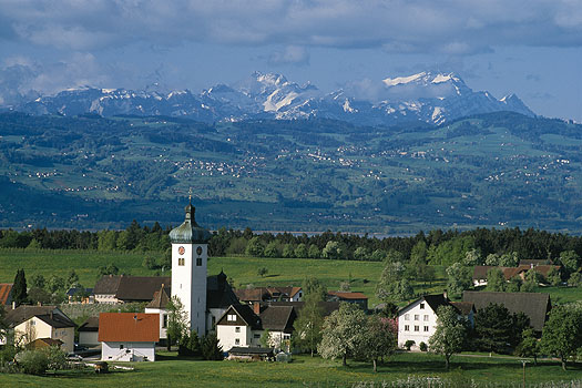 Unterreitnau - Kirche und Säntis